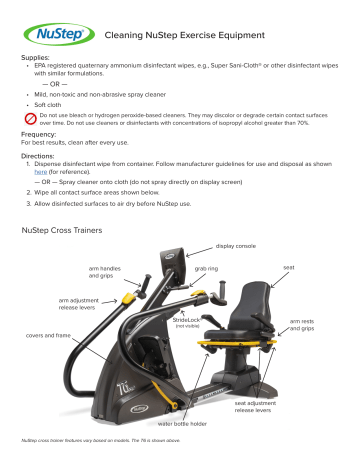 NuStep T5 Recumbent Cross Trainer Instruction manual | Manualzz