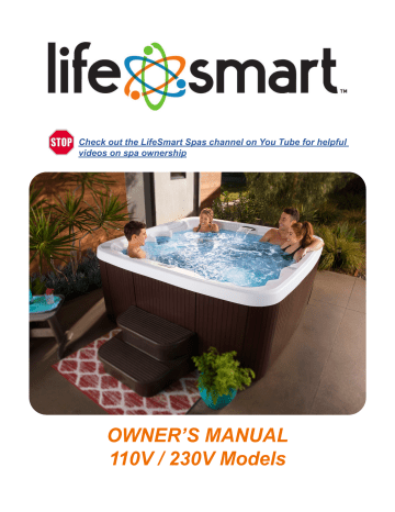 LifeSmart LS450DX 7-Person 22-Jet 110V Plug and Play Spa Owner’s Manual ...