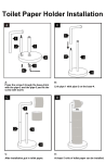 ACEHOOM QHT-SZJ-S Freestanding Toilet Paper Holder Installationsvejledning