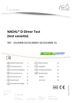 nal von minden 351006N-05 NADAL D-Dimer Test instruction manual