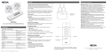 NEXA MYCR-2 Plug-In On-Off and Remote Control User Manual | Manualzz