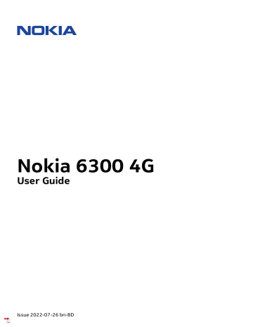Nokia 6300 4G Mobile Phone User Guide | Manualzz