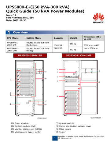 Huawei UPS5000-E Modular Power Supply User Guide | Manualzz