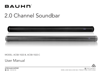 BAUHN ACSB-1022- .0C Hannel Bluetooth Soundbar User Manual | Manualzz