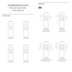 JCHR35W3A1/2/3/4 Remote Controller Manual | AI Chat