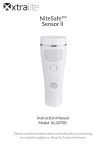 xtralite XL20700 NiteSafe Sensor ll Motion Sensor LED Rechargeable Nightlight Instruction manual