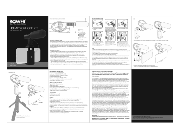 BOWER BWRWAHDMIC HD Microphone Kit User Manual | Manualzz