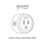 gosuna WP3-4 Mini Smart Plug, WiFi Outlet Socket Instruction manual