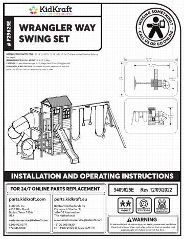 KidKraft Wrangler Way Swing Set Assembly Instruction | Manualzz