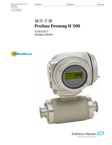 Endres+Hauser Proline Promag H 300 取扱説明書 | Manualzz