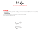 Milli 2265561 Voir Washing Machine Stops Lever Porcelain Brushed Gunmetal Installation Instructions