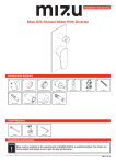 Mizu 9510753 Silk Shower Mixer Installation Instructions