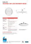 Nikles 9503012 Techno 300 LED Shower Head Chrome Technical Guide