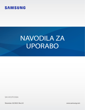 Samsung SM-M127F/DSN Navodila za uporabo | Manualzz