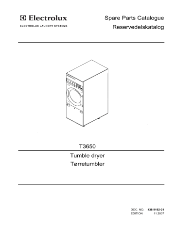 Electrolux / Wascomat T3650 Parts Manual | Manualzz