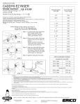 nVent CADDY 5100250EG 510 2-1/2 in. Electrogalvanized Steel Riser Clamp for Fire Protection Installation Manual