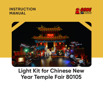 Game Of Bricks 80105 Light Kit for Chinese New Year Temple Fair Instruction manual | Manualzz