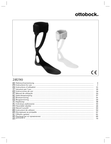 Ottobock AFO 28U90 Ankle Foot Orthosis instruction manual | Manualzz