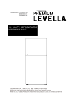 PREMIUM LEVELLA PRNIM18051AW 18.1 Cu.Ft. Refrigerator User Manual