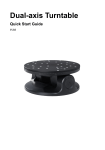 Revopoint 3D Dual-axis 3D Scanner Turntable User Guide