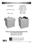 VENMAR K7 ERV Energy Recovery Ventilator User Manual