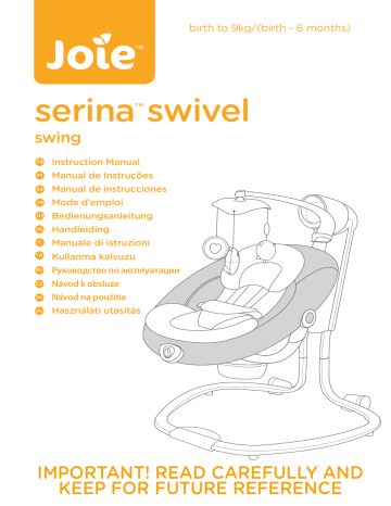 Joie Serina Swivel Swing instruction manual | Manualzz
