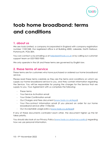 toob Home Broadband User Guide | Manualzz