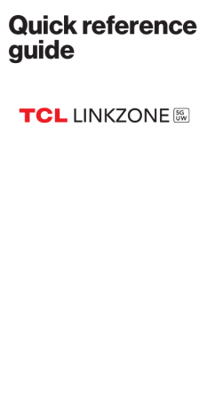TCL LINKZONE 5G UW Mobile Hotspot User Guide | Manualzz