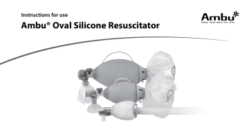 Ambu Oval Silicone Resuscitator Instrucțiuni de utilizare | Manualzz