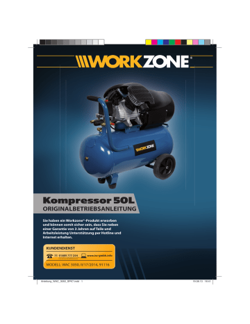 Workzone WAC 3050 Air Compressor Bedienungsanleitung | Manualzz