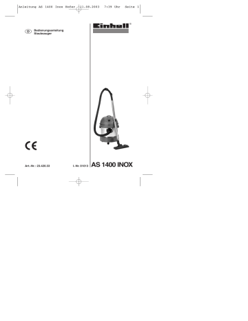 Vhbw Filtro A Pieghe Per Einhell Inox 1400/AS, Inox 30: Sostituisce 2351110