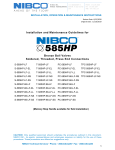 Nibco 585HP Installation Manual