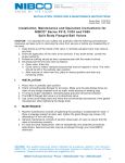 Nibco Series F515 Installation Manual