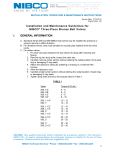 Nibco Three-Piece Bronze Ball Valve Installation Manual