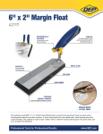 QEP 42117 6 in. x 2 in. Gum Rubber Margin Float User guide