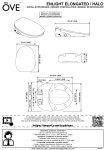 OVE Decors 15WST-ENLE16-WH Halo Electric Bidet Seat For Elongated Toilet Installation manual