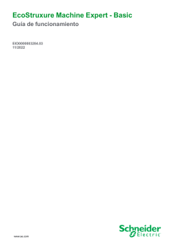 Schneider Electric EcoStruxure Machine Expert - Basic - Guía del usuario