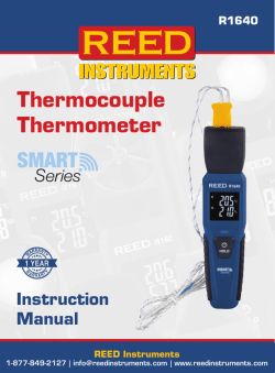 Reed Instruments R1640 Thermocouple Thermometer - Bluetooth