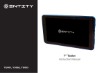 Entity ENTMW7256H 7&quot; Plastic Tablet Instruction Manual