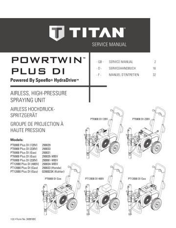 Titan PowrTwin 6900, 12000 Plus DI Service Manual Service manual | Manualzz