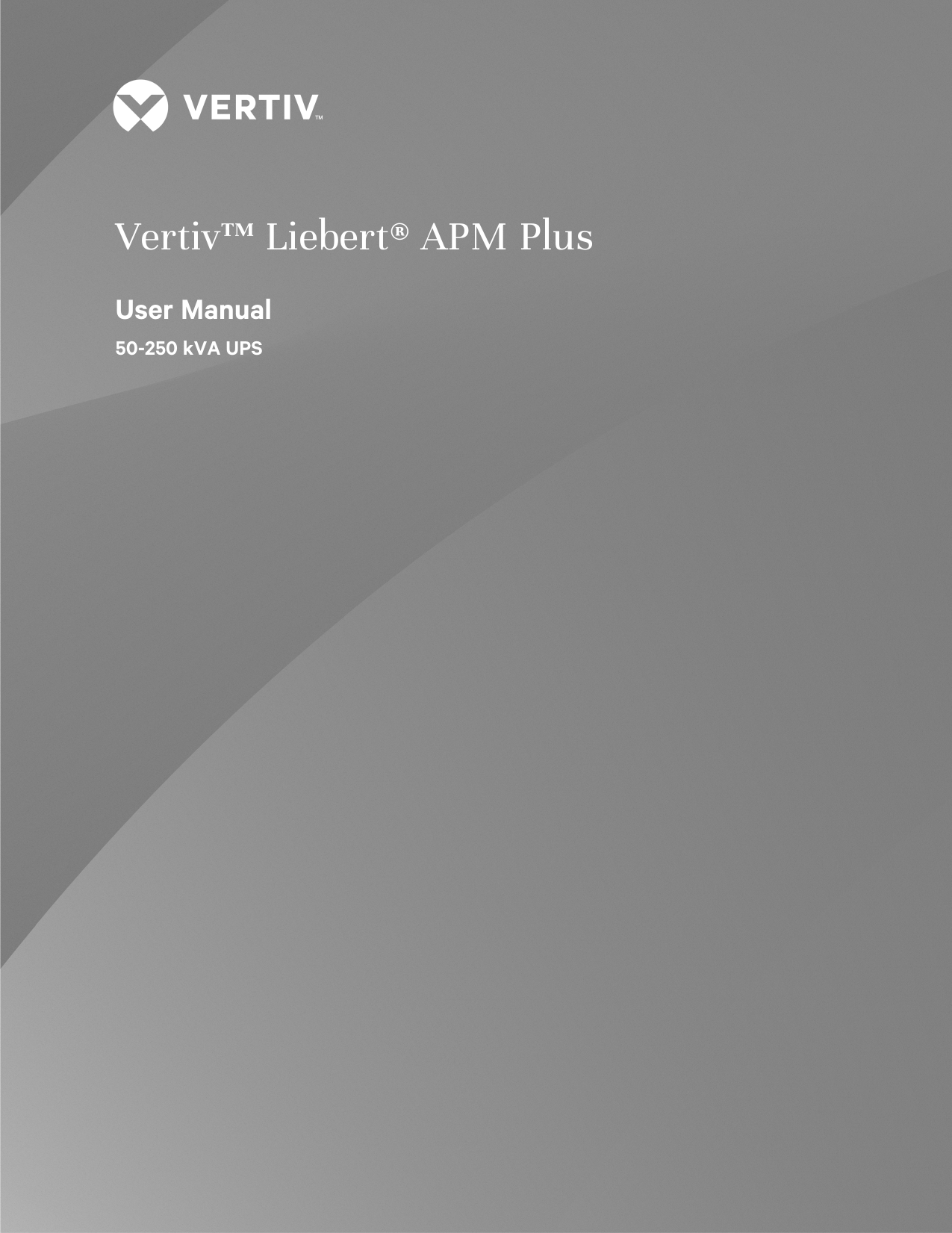 Vertiv Liebert APM Plus 50 250 kVA User Manual Manualzz