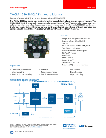 Trinamic Tmcm Tmcl Module Owner S Manual Manualzz