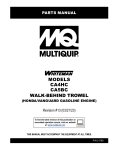 MQ Multiquip CA4HC-CA5BC Parts Manual