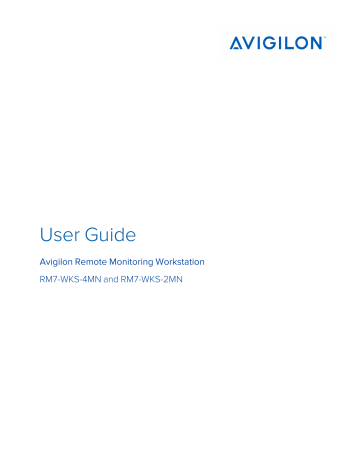 Avigilon Remote Monitoring Workstation (Series 7) User Guide | Manualzz