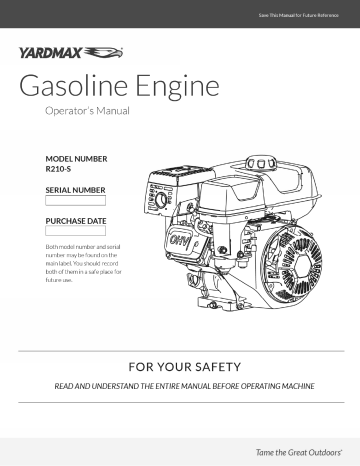 YARDMAX YT4565 Dual Rotating Rear Tine Tiller User Manual | Manualzz