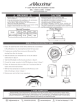 Maxxima MRL-410205B 4 in. Retrofit Recessed LED Downlight Installation Manual
