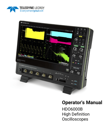 Lecroy HDO6000B Oscilloscope Manual | Manualzz