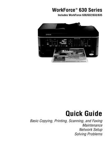 Epson WorkForce 630 User Guide | Manualzz