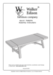 Walker Edison Furniture Company HDW60TRES 60&quot; Solid Wood Expandable Dining Table - Espresso Instructions