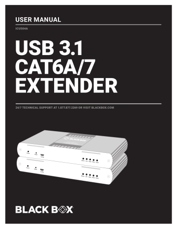 3.10 Optional Ethernet Pass-through Connection. Blackbox ICU504A | Manualzz